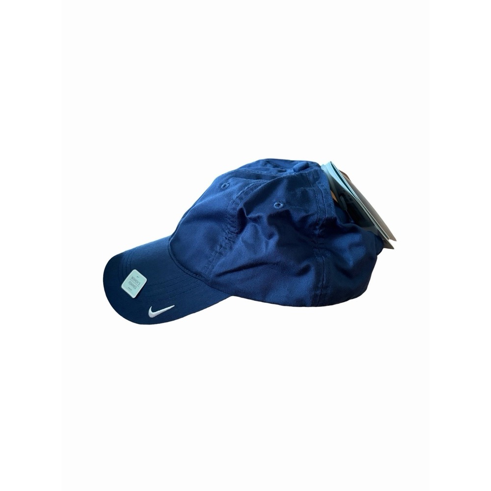 Nike Golf Hat Unisex Blue Dri-FIT Cap Adjustable Canvas Swoosh